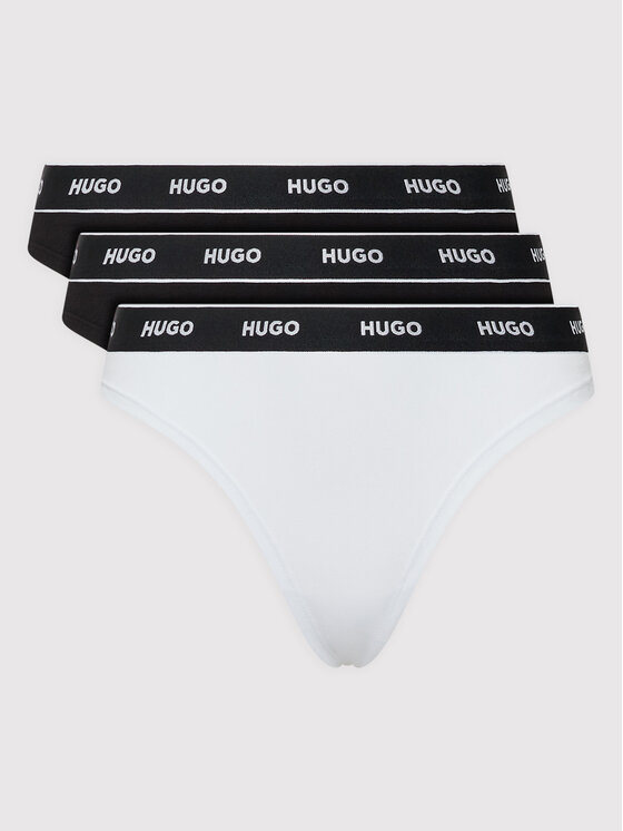 HUGO Hugo Sada 3 kusů string kalhotek 50469681 Barevná