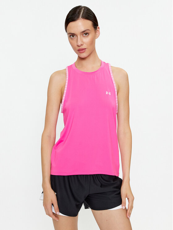 Under Armour Top Knockout Novelty Tank 1379434 Rosa Loose Fit Modivo