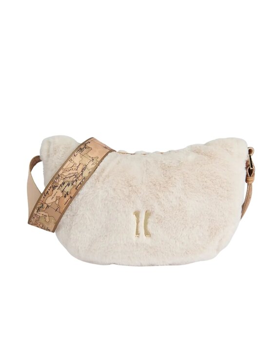 Alviero Martini Prima Classe Alviero Martini Prima Classe Borsa Cozy Fur tracolla a mezzaluna Beige