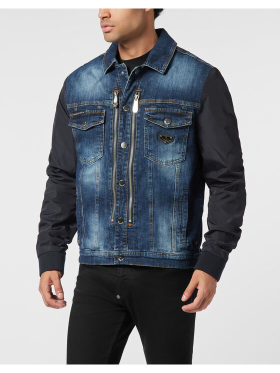 PHILIPP PLEIN PHILIPP PLEIN Jeansová bunda 27837 Barevná Regular Fit