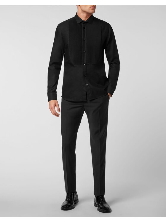 PHILIPP PLEIN PHILIPP PLEIN Koszula 305 Czarny Regular Fit