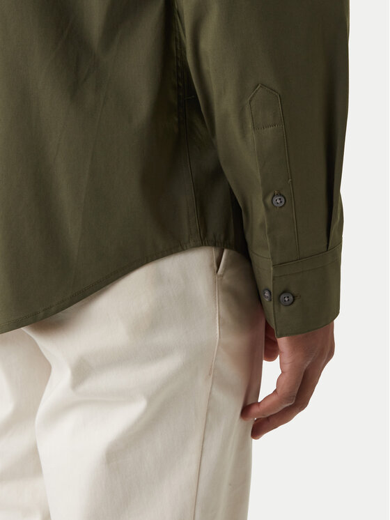 Calvin Klein Calvin Klein Πουκάμισο LV04LB148G Χακί Slim Fit