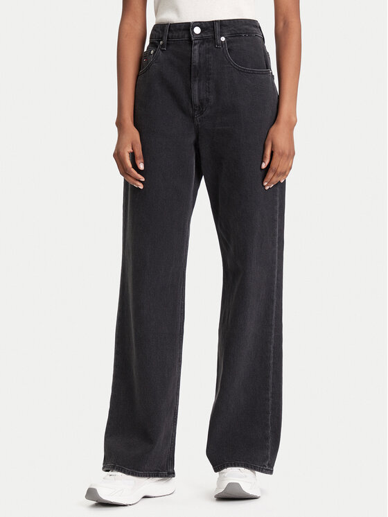 Tommy Jeans Tommy Jeans Jeansy Mia DW0DW20455 Černá Relaxed Fit