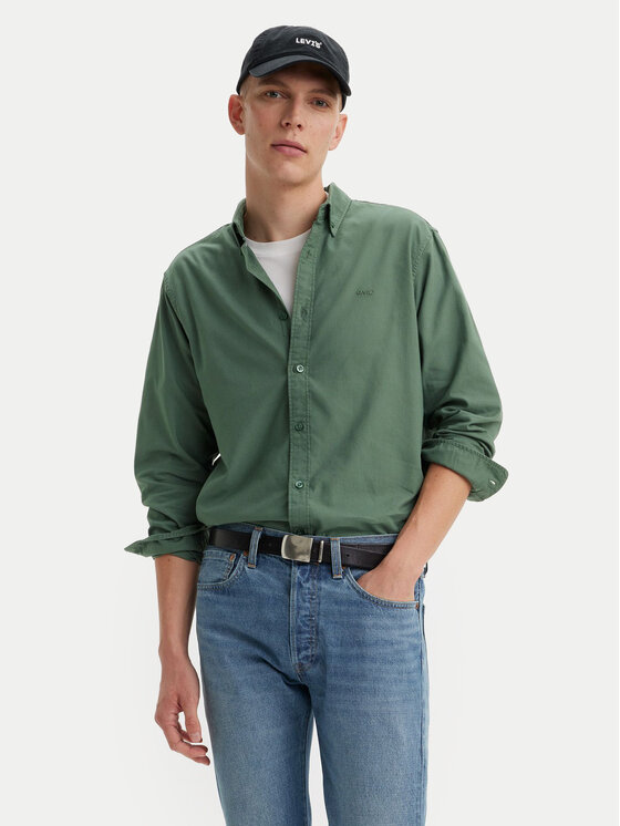 Levi's® Levi's® Cămașă Authentic A7210-0002 Verde Relaxed Fit