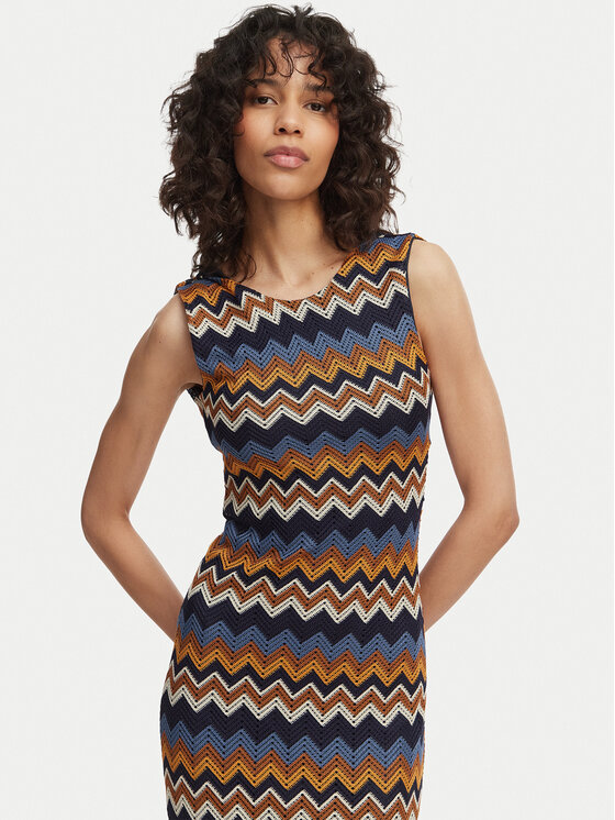 Artigli Artigli Pletena obleka ACAB004520 Modra Regular Fit