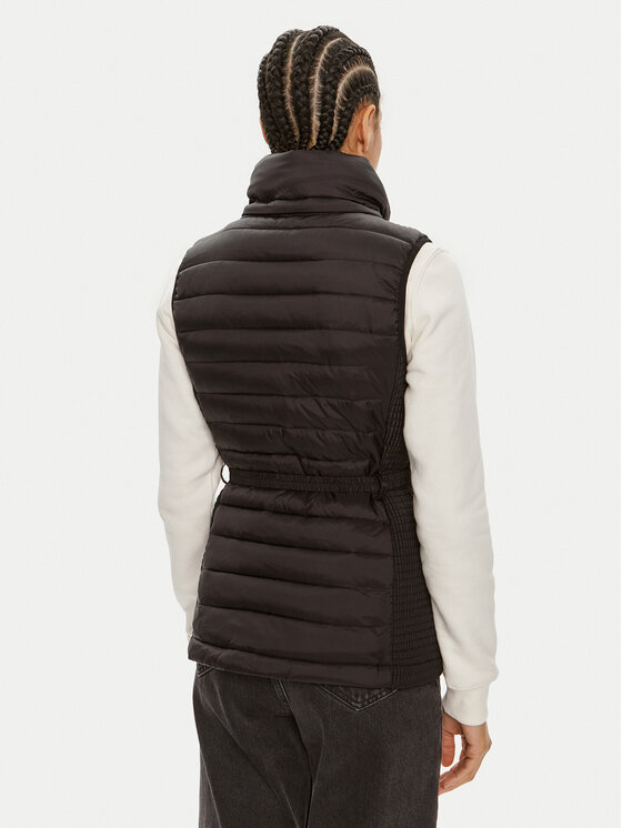 Calvin Klein Calvin Klein Brezrokavnik Lw Padded Waist Smocking K20K207107 Črna Slim Fit