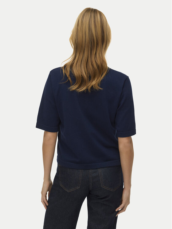Vero Moda Vero Moda Sweter Silje 10320460 Granatowy Oversize