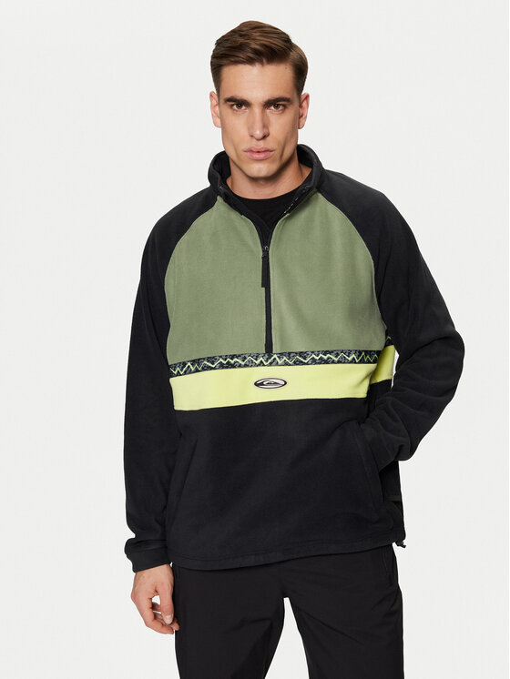 Quiksilver Quiksilver Fleecová mikina Champagne Powder EQYFT04978 Černá Regular Fit