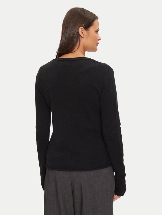 Tommy Hilfiger Tommy Hilfiger Πουλόβερ WW0WW43505 Μαύρο Regular Fit