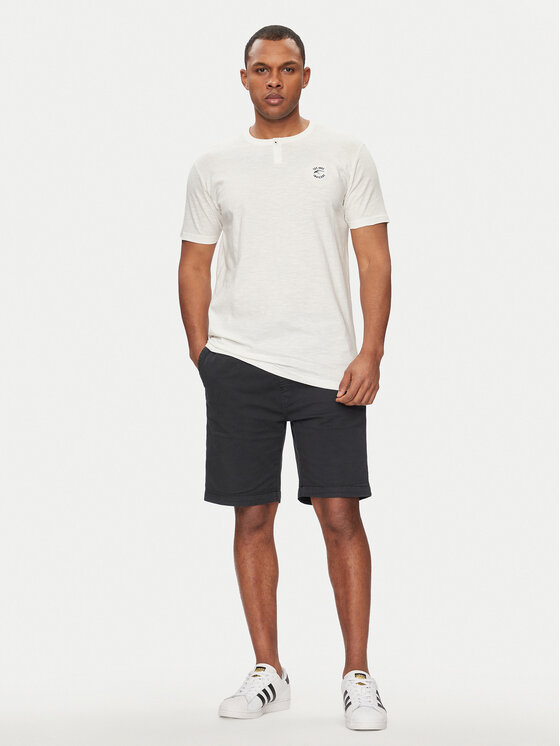 INDICODE INDICODE T-krekls Lunnin 41-040 Balts Regular Fit