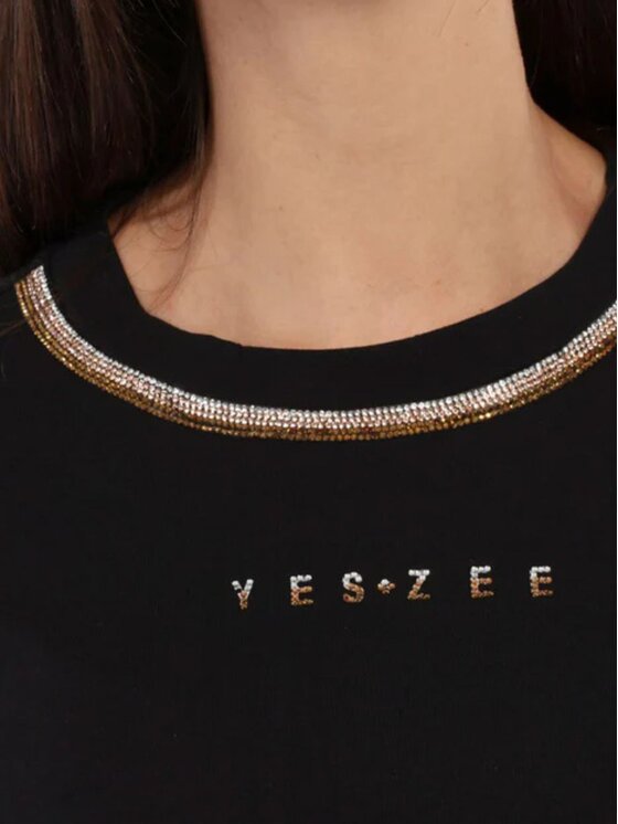 Yes Zee Yes Zee Maglione Maglia donna Nero Regular Fit