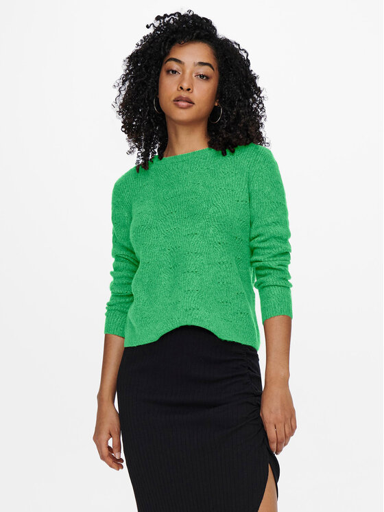ONLY ONLY Pulover 15234745 Verde Regular Fit