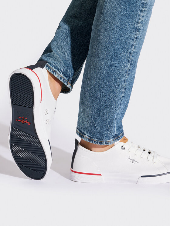 Pepe Jeans Pepe Jeans Tenisenes Kenton Smart 22 PMS30811 Balts