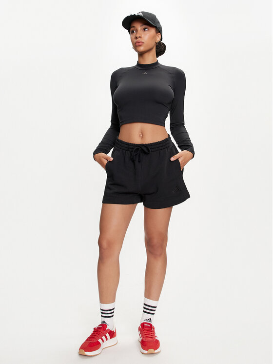 adidas adidas Pantaloni scurți sport ALL SZN French Terry JJ4920 Negru Loose Fit