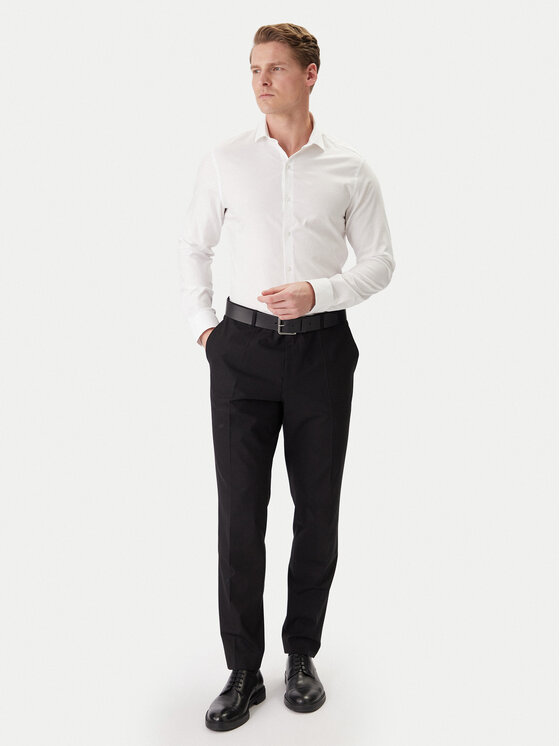 Calvin Klein Calvin Klein Košeľa LV019EU120 Biela Slim Fit