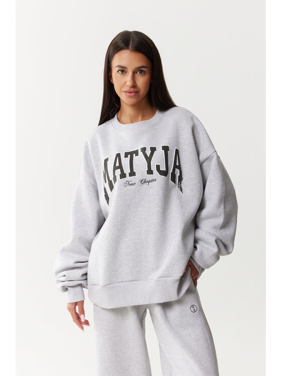 Magda Matyja Magda Matyja Bluza ICON SWEATSHIRT Szary Loose Fit