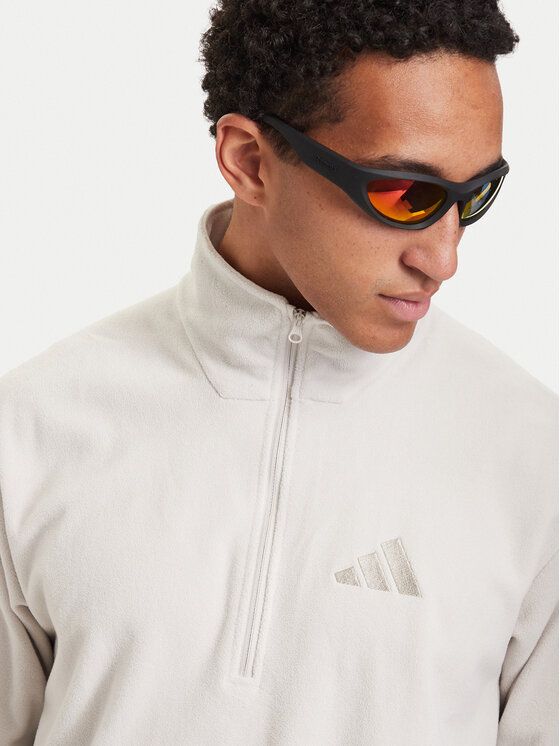 adidas adidas Fleece Terrex Multi Essentials Half Zip Fleece Jacket KZ1776 Κρεμ Regular Fit