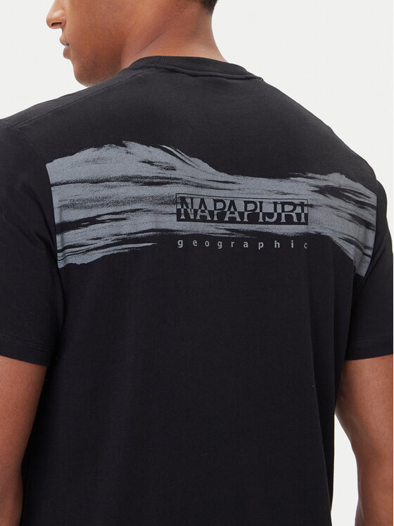Napapijri Napapijri Tričko S-Back Graphic NP0A88SU Čierna Regular Fit