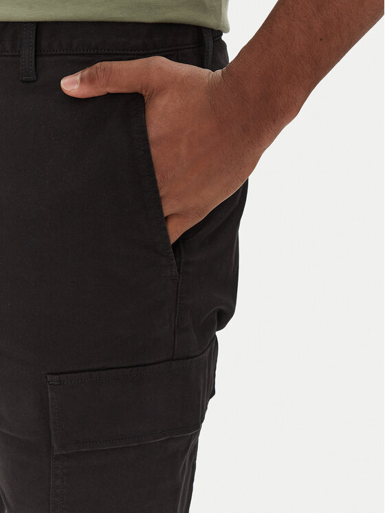 Tommy Jeans Tommy Jeans Pantalon scurți din material Scanton DM0DM21949 Negru Regular Fit