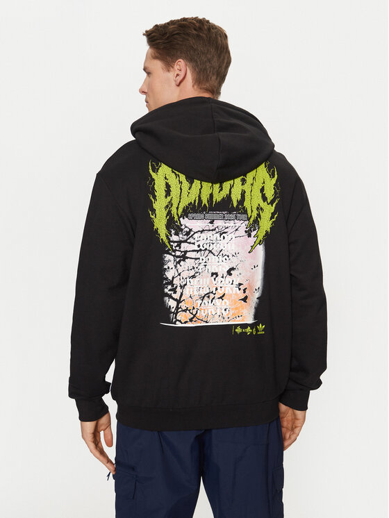 adidas adidas Μπλούζα Q12 Training Supply Fashion Death Metal JN5703 Μαύρο Loose Fit
