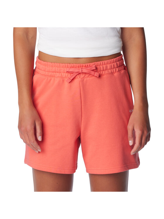 Columbia Columbia Szorty sportowe Columbia Trek French Terry Wmns Shorts Różowy Regular Fit