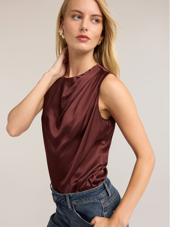 Motivi Motivi Bluzka 2054Q001996N022 Brązowy Regular Fit