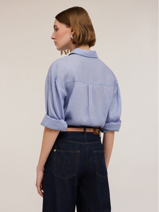 Motivi Motivi Camicia 5225W000471N004 Turchese Regular Fit