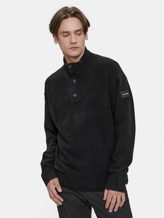 Calvin Klein Sveter K10K111960 Čierna Regular Fit