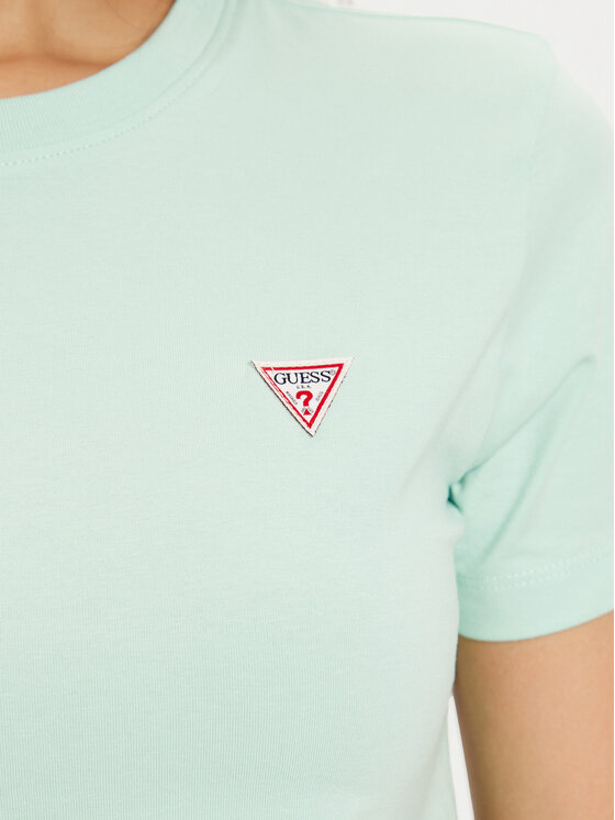 Guess Jeans Guess Jeans T-Shirt W4YI10 J1314 Πράσινο Regular Fit