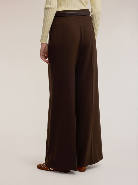 Motivi Motivi Pantaloni di tessuto P01VQ004627N032 Marrone Over Fit