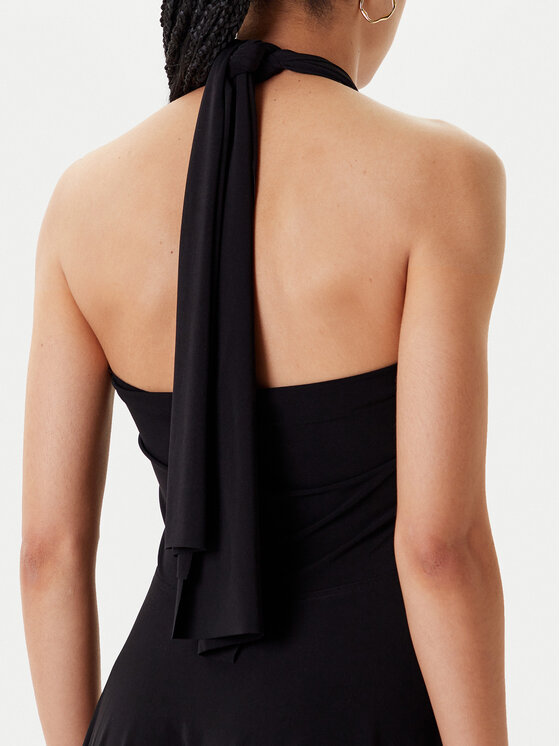 NORMA KAMALI NORMA KAMALI Коктейлна рокля KK1253PL213001 Черен Slim Fit