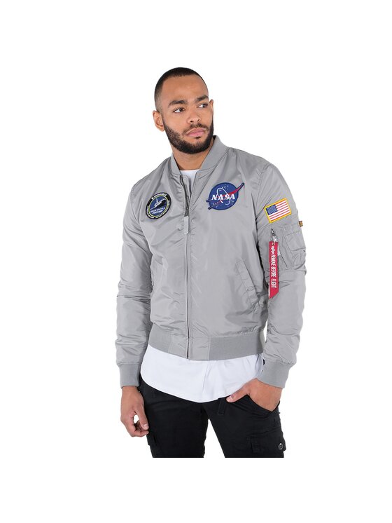 Alpha Industries Alpha Industries Kurtka bomber AI.186101-31-XL Szary Regular Fit