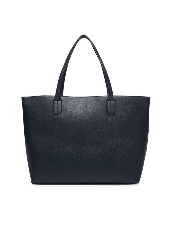 Tommy Hilfiger Tommy Hilfiger Дамска чанта Th Icon Tote AW0AW18724 Тъмносин