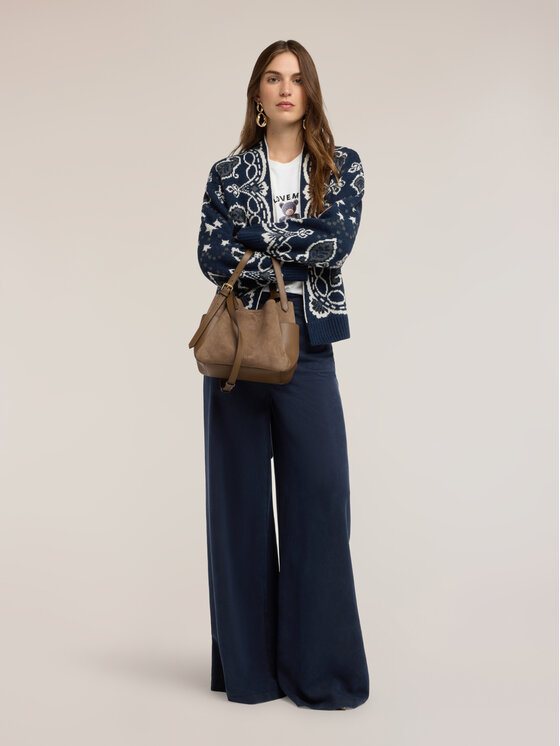 Motivi Motivi Cardigan M167E002484N0Z4 Blu Regular Fit