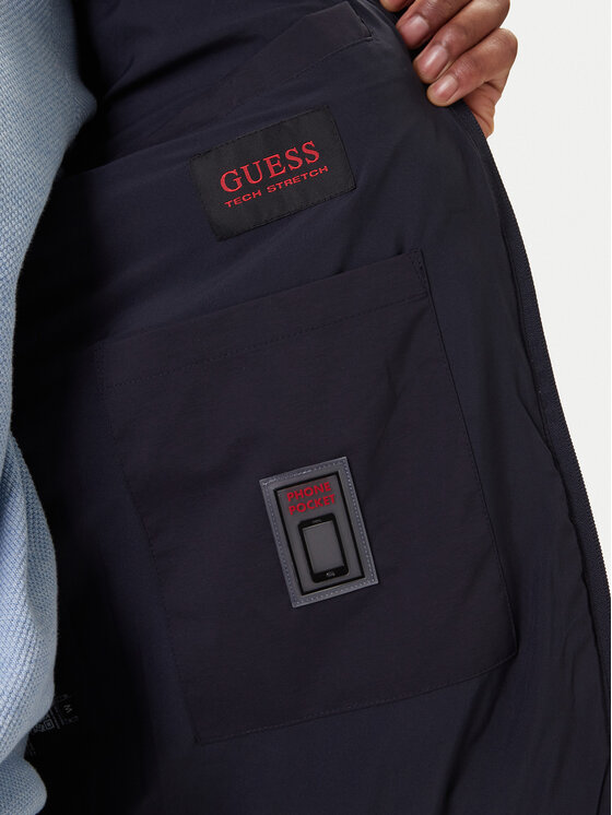 Guess Guess Prechodná bunda M6RL10 WJ232 Tmavomodrá Regular Fit