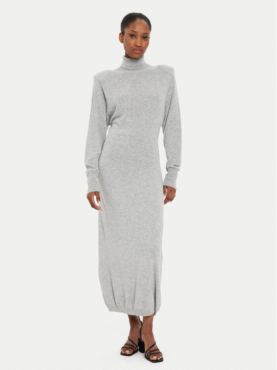 Kontatto Kontatto Rochie tricotată 3M0175 Gri Regular Fit