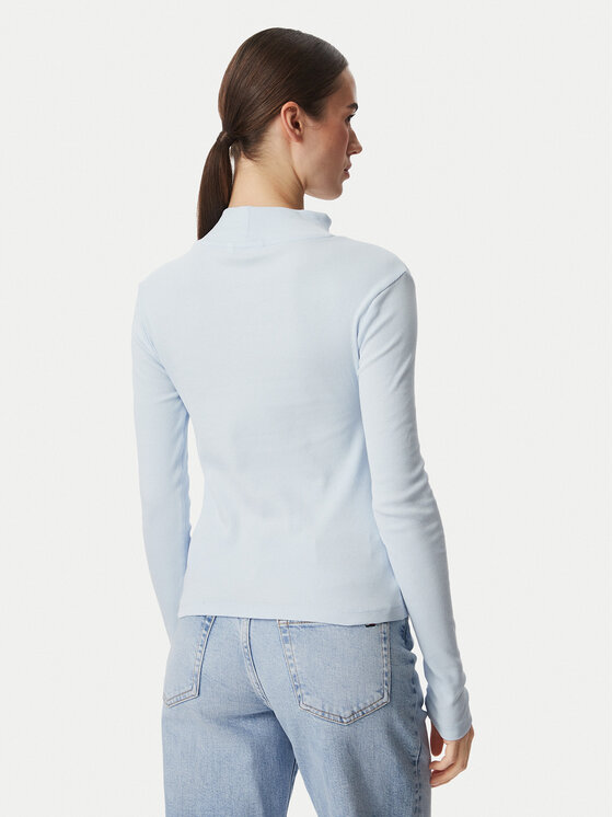 Tommy Jeans Tommy Jeans Bluza Essential DW0DW19830 Svetlo modra Slim Fit
