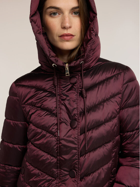 Motivi Motivi Kurtka puchowa F020Q000753N022 Bordowy Boxy Fit