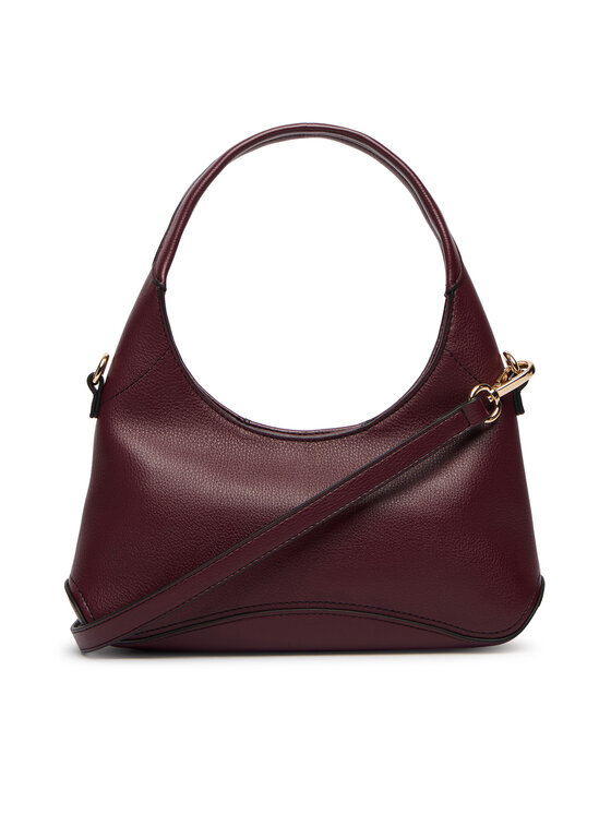 Tommy Hilfiger Tommy Hilfiger Дамска чанта Th Everyday Mini Hobo AW0AW19185 Бордо