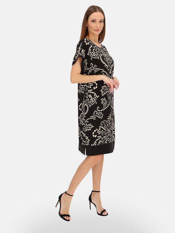 Potis & Verso Potis & Verso Sukienka letnia Lara Czarny Regular Fit