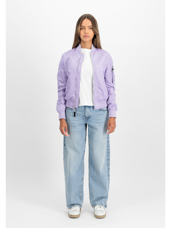 Alpha Industries Alpha Industries Kurtka bomber MA-1 VF Light Bomber Jacket Women Fioletowy Slim Fit