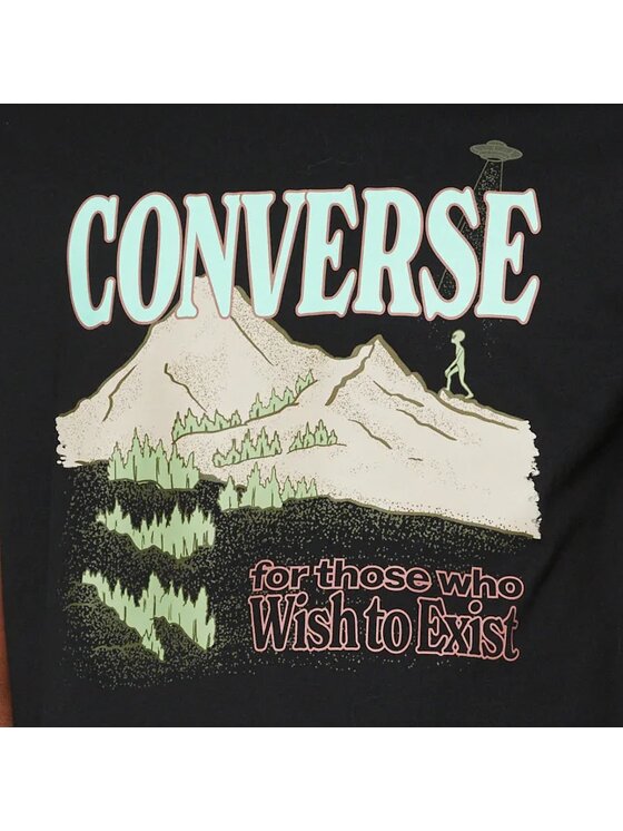 Converse Converse T-Shirt Alien Mountain Czarny Regular Fit