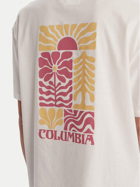 Columbia Columbia T-Shirt Rolling Bend™ 2120031 Weiß Oversize