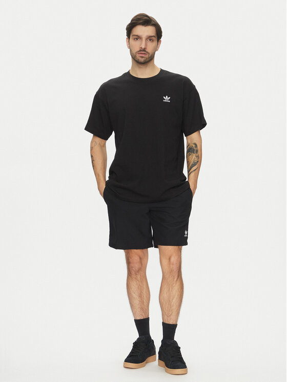 adidas adidas Tricou Trefoil Essentials JD0349 Negru Oversize