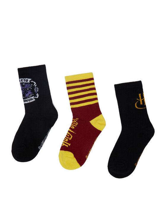 Harry Potter Șosete lungi CEO-ACCCS-AW26-308WBHP(3-PACK) Negru