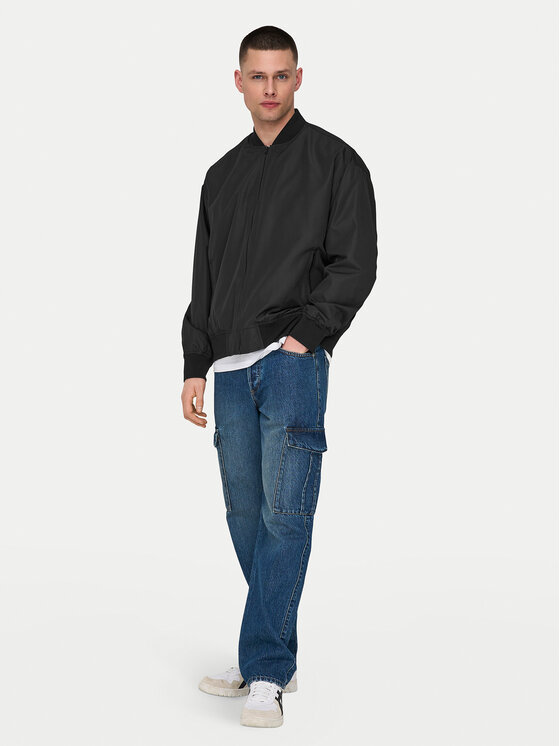 Only & Sons Only & Sons Куртка бомбер Gavin 22030757 Чорний Regular Fit