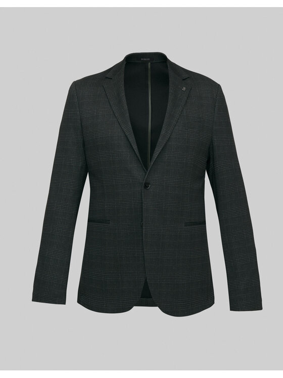 Borgio Borgio Marynarka gozzano_z Zielony Slim Fit