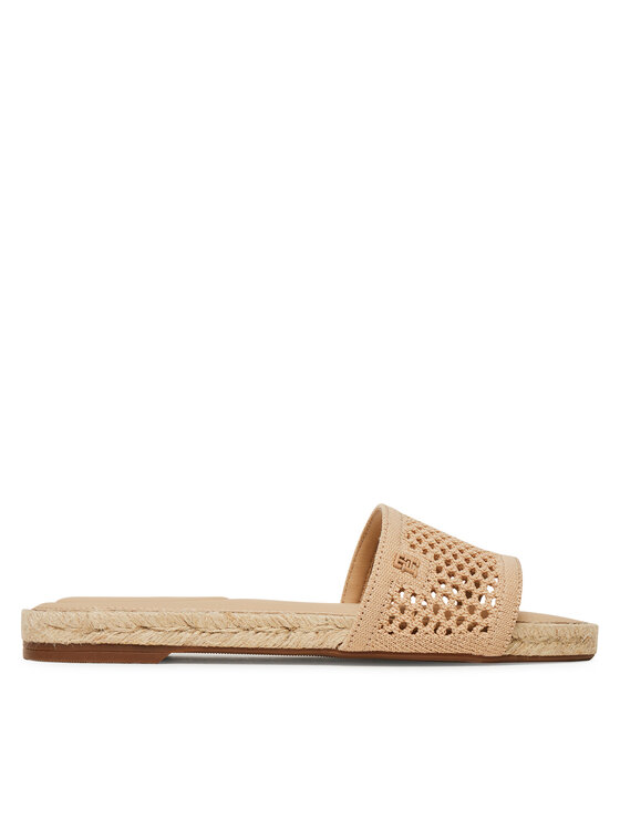 Tommy Hilfiger Tommy Hilfiger Espadrilles Knit Mesh Espadrille Flat Sandal FW0FW08744 Bézs