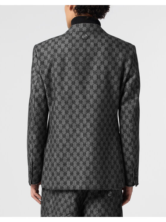 PHILIPP PLEIN PHILIPP PLEIN Marynarka 31285 Czarny Regular Fit