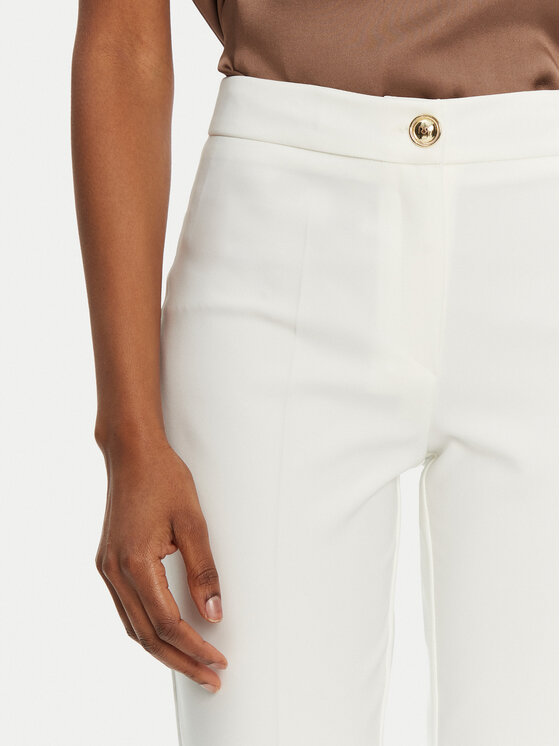 Rinascimento Rinascimento Pantaloni di tessuto CFC0122733003 Bianco Regular Fit